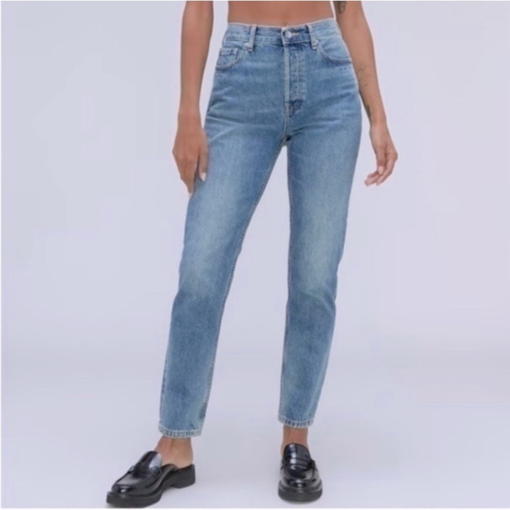 EVERLANE The cheeky curvy 90s crop straight jeans size 25
